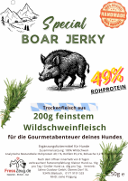 Boar Jerky, Trockenfleisch Wildschwein 50g