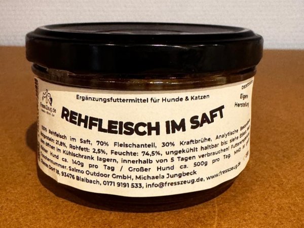Rehfleisch im Saft