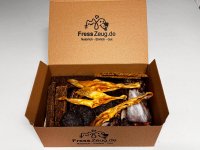 Wildbox BARF Kausnack Mix: Reh, Kaninchen, Hirsch Leckerlis I Top-Auswahl für Hunde