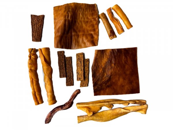 Mischbox für große Hunde I Kausnack XXL: Ochsenziemer, Rinderkopfhaut, Pferd