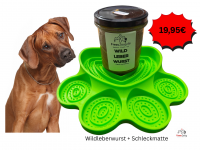 Fresszeug Set: Wildleberwurst (Glas) + Anti-Schling...