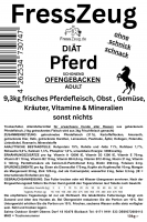 10kg  DIÄT Pferd ofengebacken, Trockenfutter: Schonend. Monoprotein. Sonst Nichts.