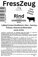 2kg Rind ofengebacken, Trockenfutter: Schonend. Kräftig. Sonst Nichts.
