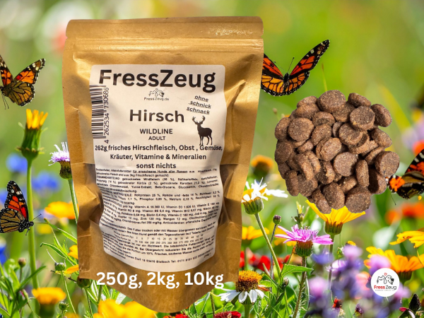 Jetzt testen! Hirsch "Wildline" Adult – Getreidefreies Premium-Hundefutter